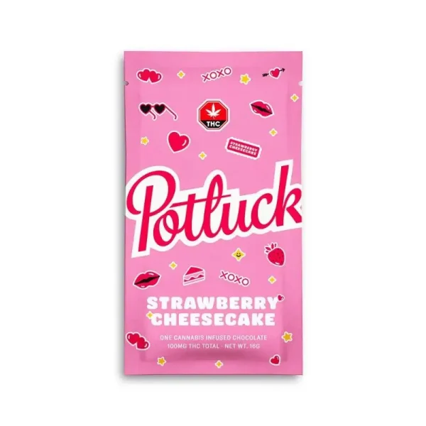 Potluck-Strawberry-Cheesecake-Chocolate 100mg THC