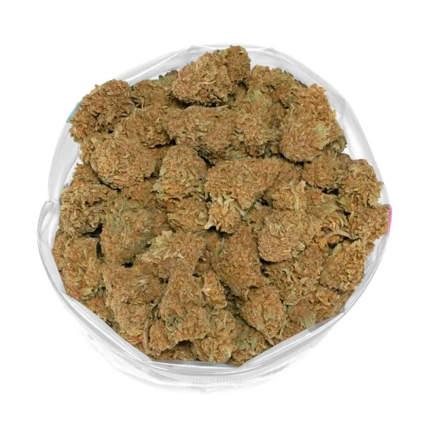 big bag filled with citrus orchard weed
