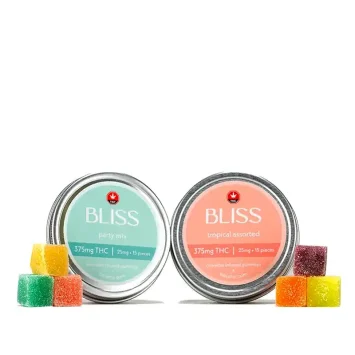 THC gummies by Bliss Edibles.