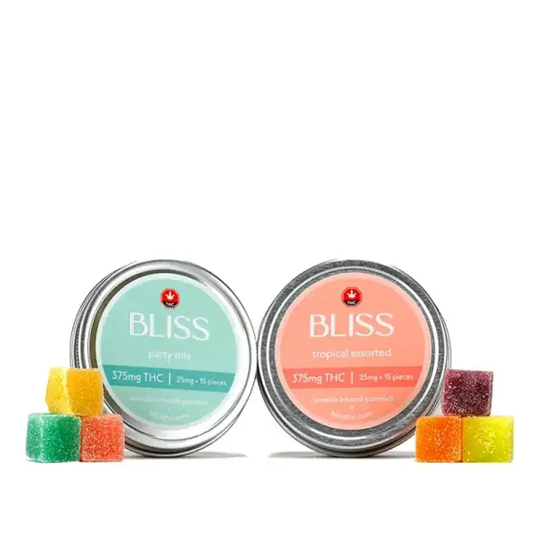 THC gummies by Bliss Edibles.