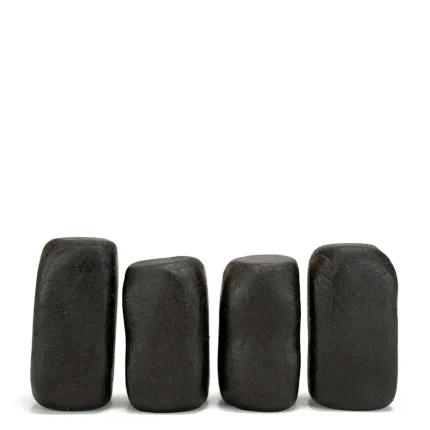 4 rectangles of strawberry kush hash lined up in a row