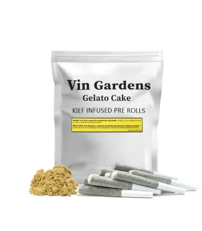 Vin Gardens Infused Pre Rolls - Gelato Cake infused with Kief
