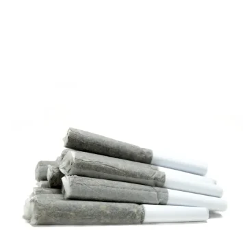 pile of pre roll cones with white tips