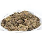 open bag filled with black tuna weed