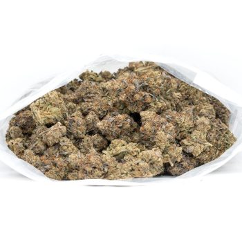 open bag filled with black tuna weed