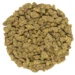 large circular pile of trimmed king sherb strain green buds