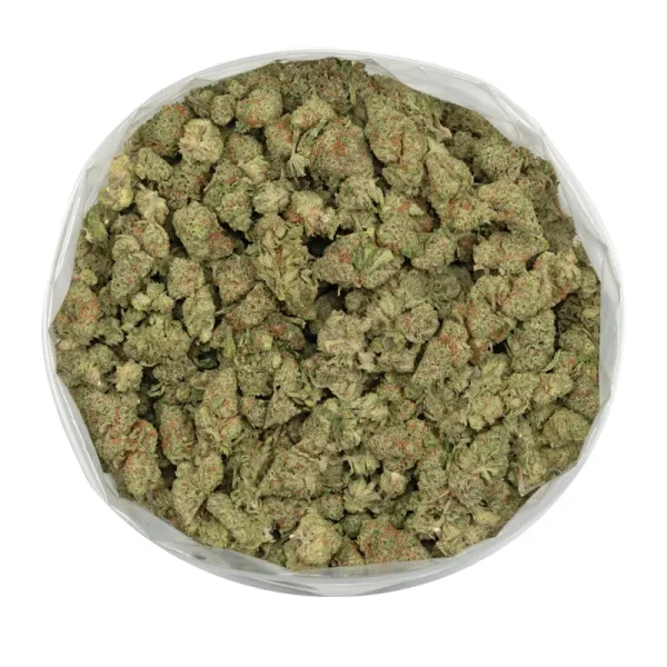 mac donuts strain frosted marijuana flowers in a bag