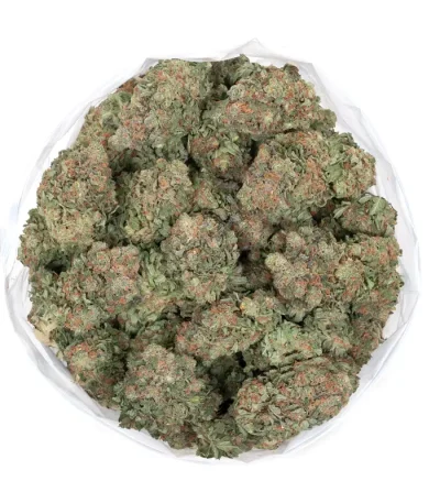 pink-grapefruit strain marijuana buds view from top